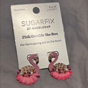 Sugarfix Pink Flamingo Earrings